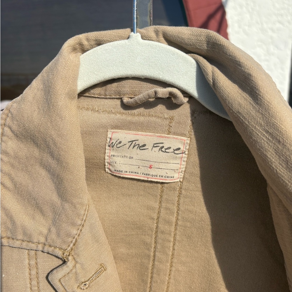 We The Free Beige Jacket with Orange Pattern - Picture 3 of 3